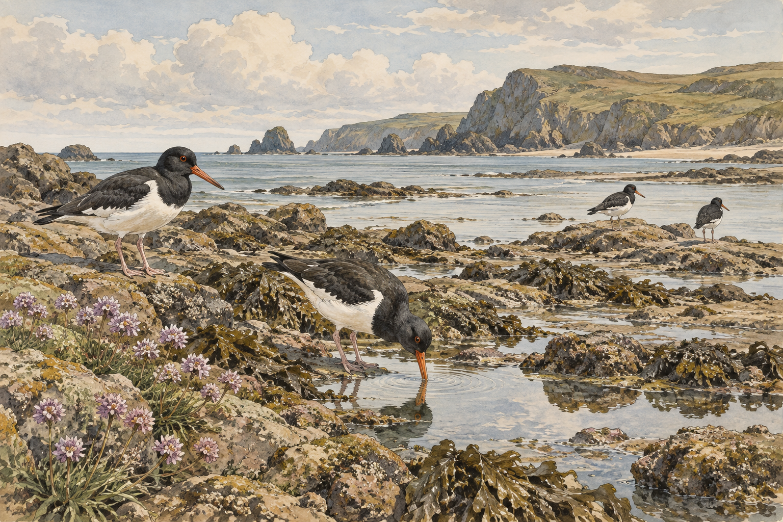 AI-generated Anglesey illustration, not the named artwork